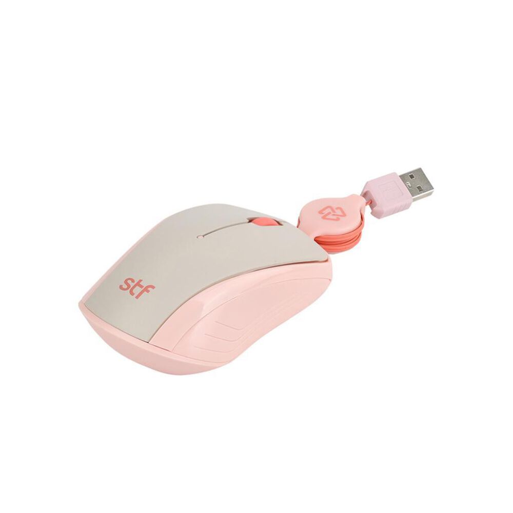 Mouse Al&aacute;mbrico Viva Retractil Rosa image number 1