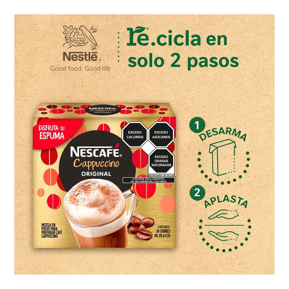 Caf&eacute; Cappuccino Original Nescaf&eacute; 24/20 g image number 8
