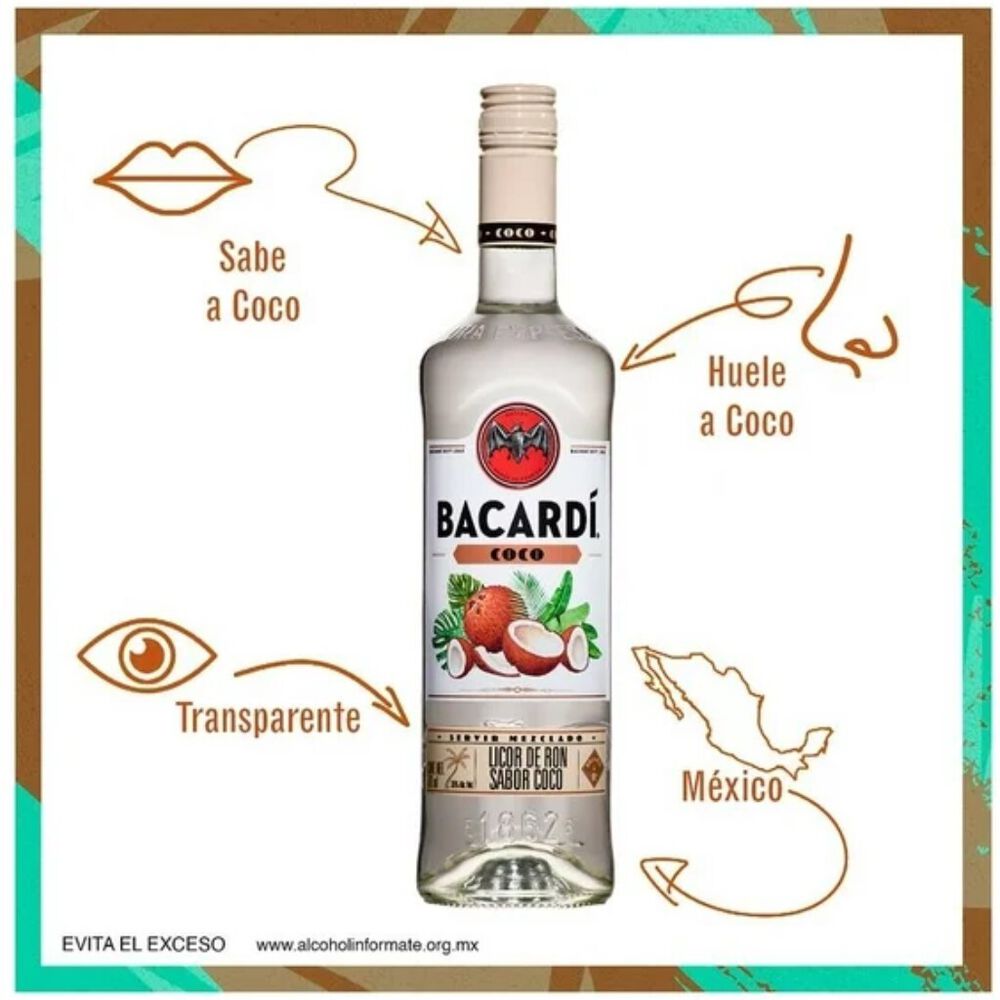 Ron Bacard&iacute; Coco 700ml image number 2