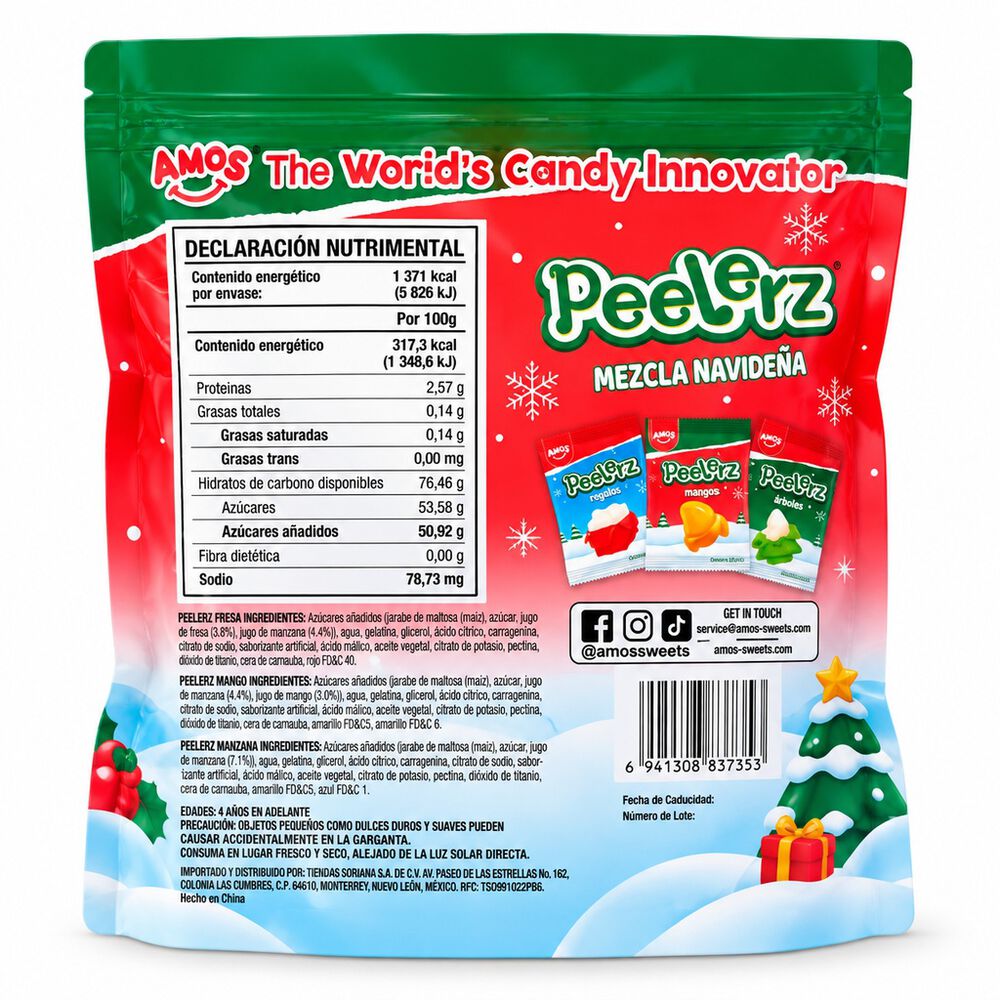 Gomitas Navide&ntilde;as Amos 432 gr image number 1