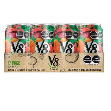 Jugo 8 Verduras V8 Original 12/340 ml
