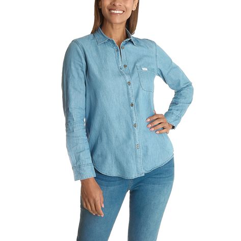 Camisa de mezclilla azul talla EG Lee