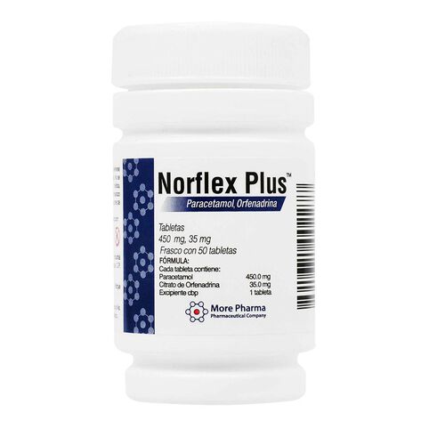 Norflex Plus 450/35mg Tab 50