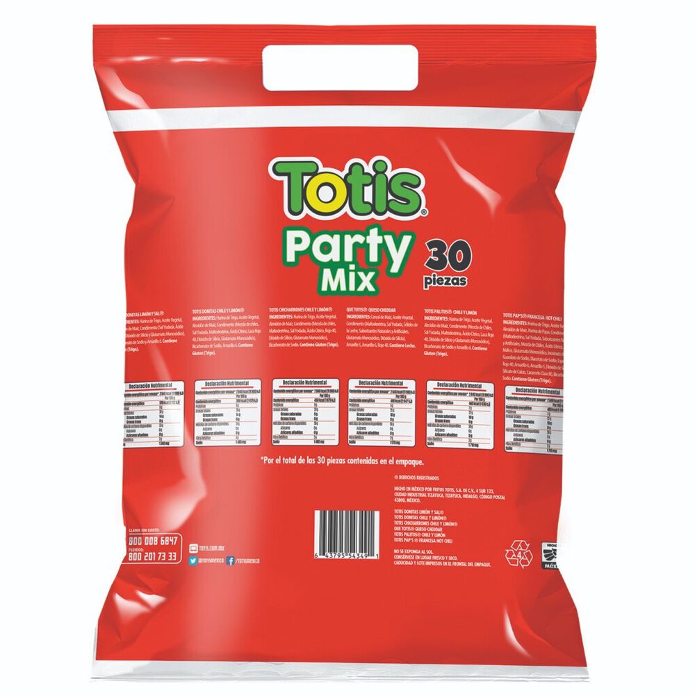Botana Surtida Party Mix Totis 30/20 g image number 1