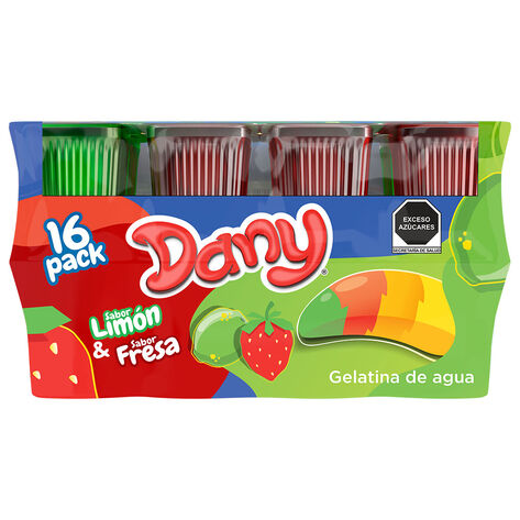 Gelatina Fresa y Lim&oacute;n Dany 16/125 gr