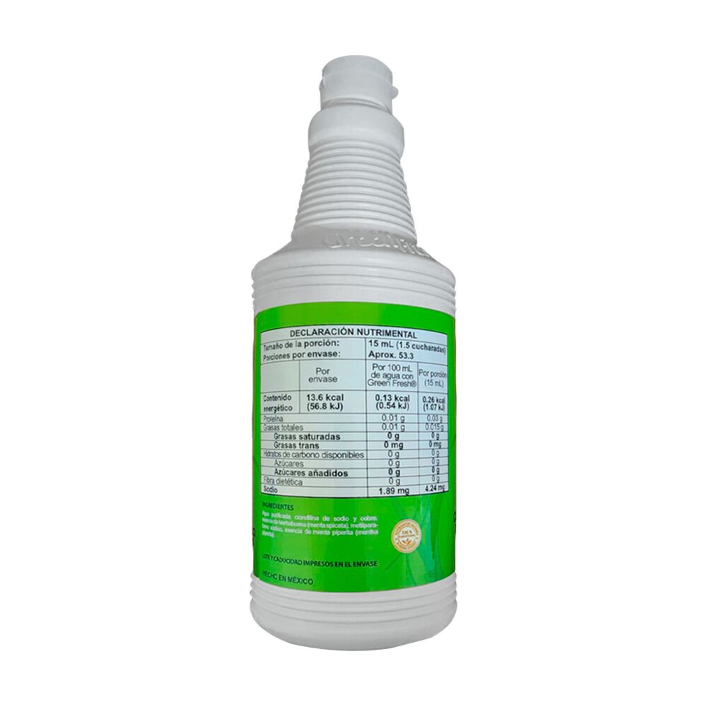 Clorofila Menta Green Fresh 800 ml image number 1