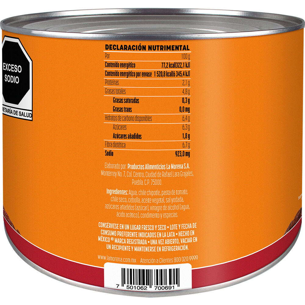 Chiles Chipotles La Morena 1.97 kg image number 1