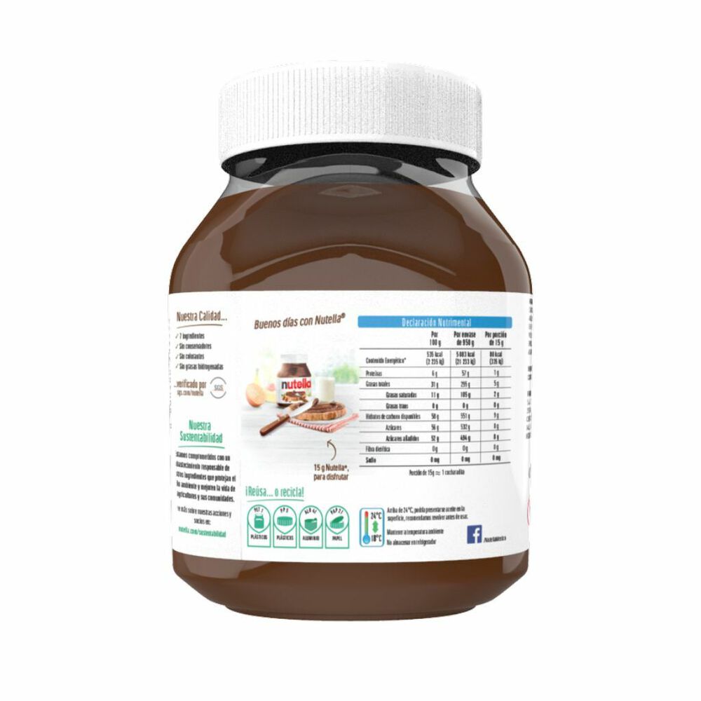 Crema de Avellanas Nutella 950 gr image number 2