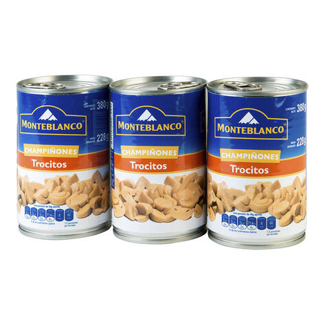 Champi&ntilde;on Trocitos Monte Blanco  3/380 g