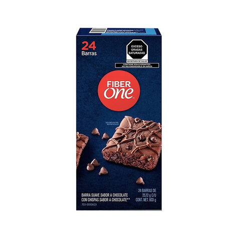 FIBER ON BARRA BROWNIES 70 CALORIAS     24  / 25 GR