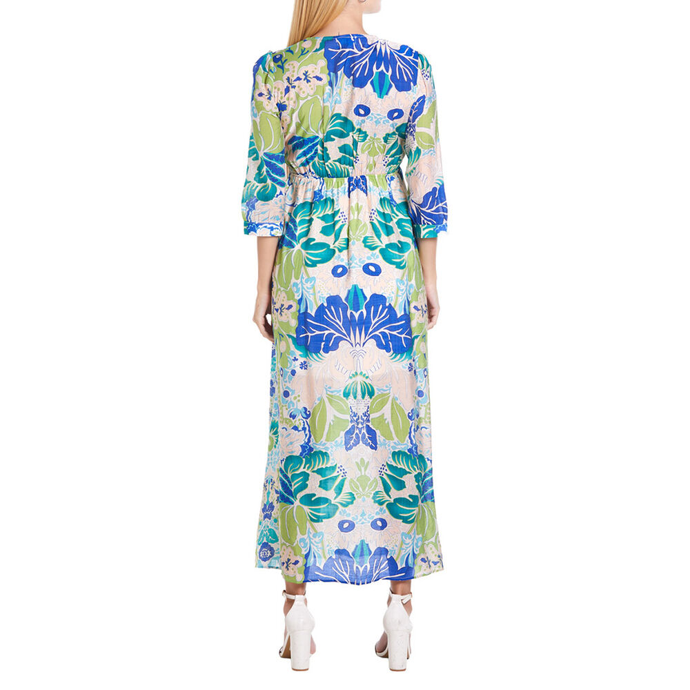 Vestido Manga 3/4 Azul talla M Azul Ann Miller image number 1