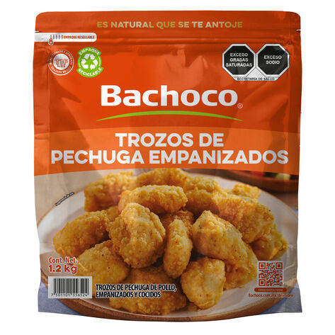 Trozos de Pechuga Empanizada Bachoco 1.2 Kg