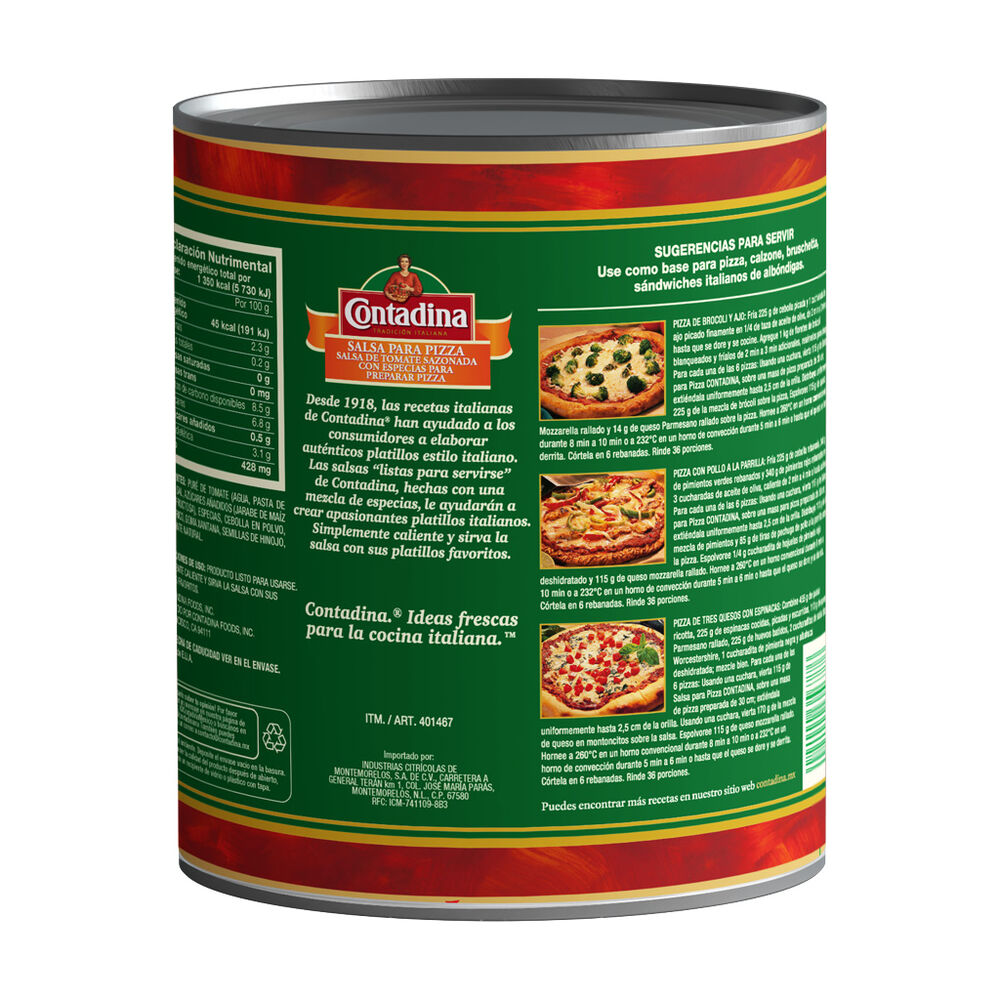 Salsa para Pizza Contadina 3 Kg image number 1