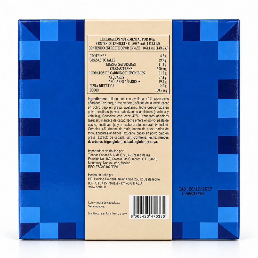 Chocolates Surtidos Relleno con Avellana Agata Sorini 220 g image number 4