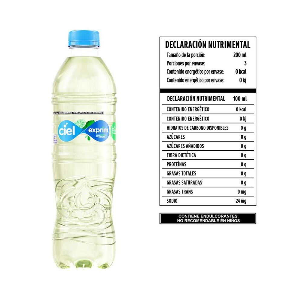 Agua Ciel Exprim sabor Lim&oacute;n 600 ml image number 3