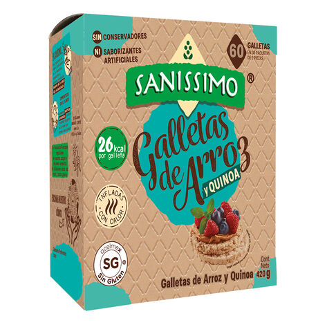 Galleta Arroz Quinoa Sanissimo 30/14 G