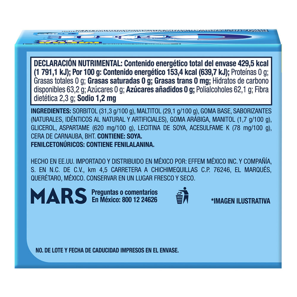 Chicle 4S Sabor Menta Orbit 50 pzas image number 1
