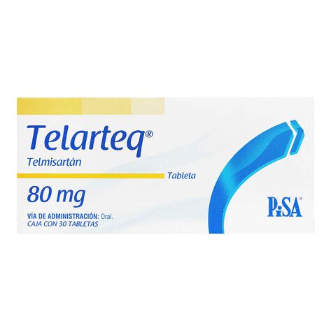 Telarteq 80 mg 30 Tabs Telmisartan Pisa