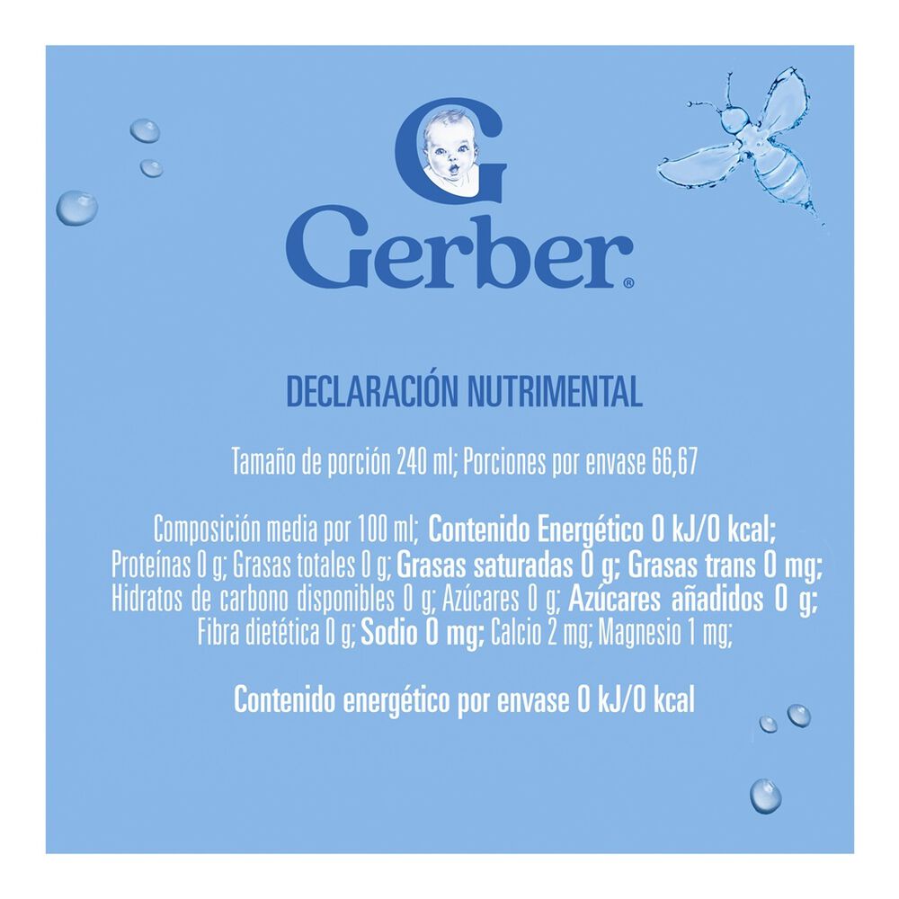 Agua Natural Gerber Botella 4L image number 4