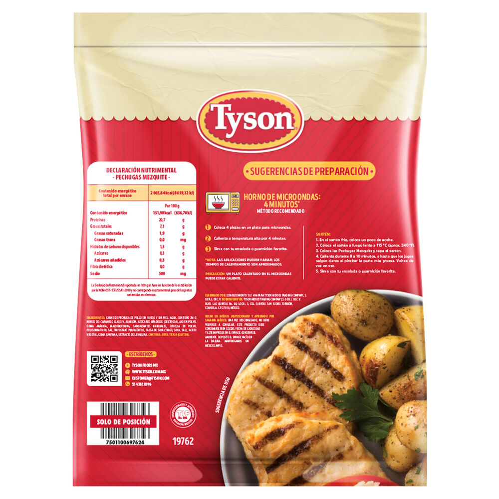 Pechuga de Pollo Mezquite Tyson 1.36 Kg image number 1