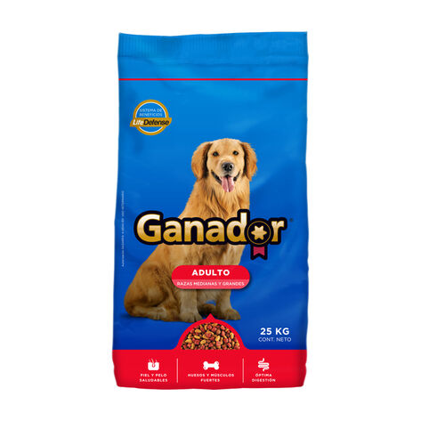 Alimento Para Perro Adulto Razas Medianas Y Grandes Ganador Original 25 Kg