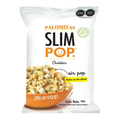 Palomitas de Ma&iacute;z Sabor Cheddar Slim Pop 300 gr