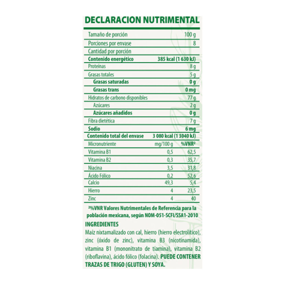 Harina de Maiz Nixtamalizado San Blas 800 g image number 2