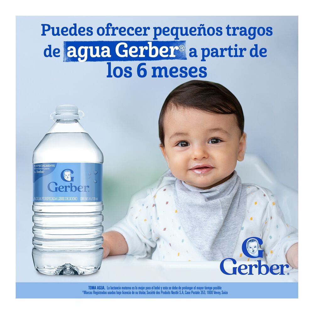 Agua Natural Gerber Botella 4L image number 2
