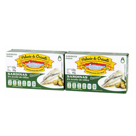 Sardinas Palacio de Oriente 2/120 g