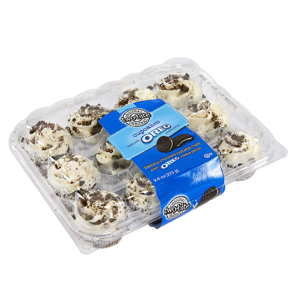 Frosted Oreo Mini Cupcakes Two Bite 12 pzas image number 1