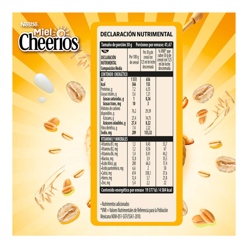 Cereal Cheerios Miel Nestl&eacute;  1.25 Kg image number 2
