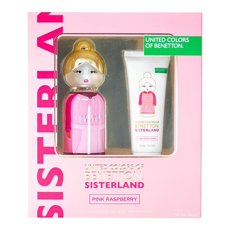 Set de fragancia para dama Benetton Sisterland Raspberry EDT