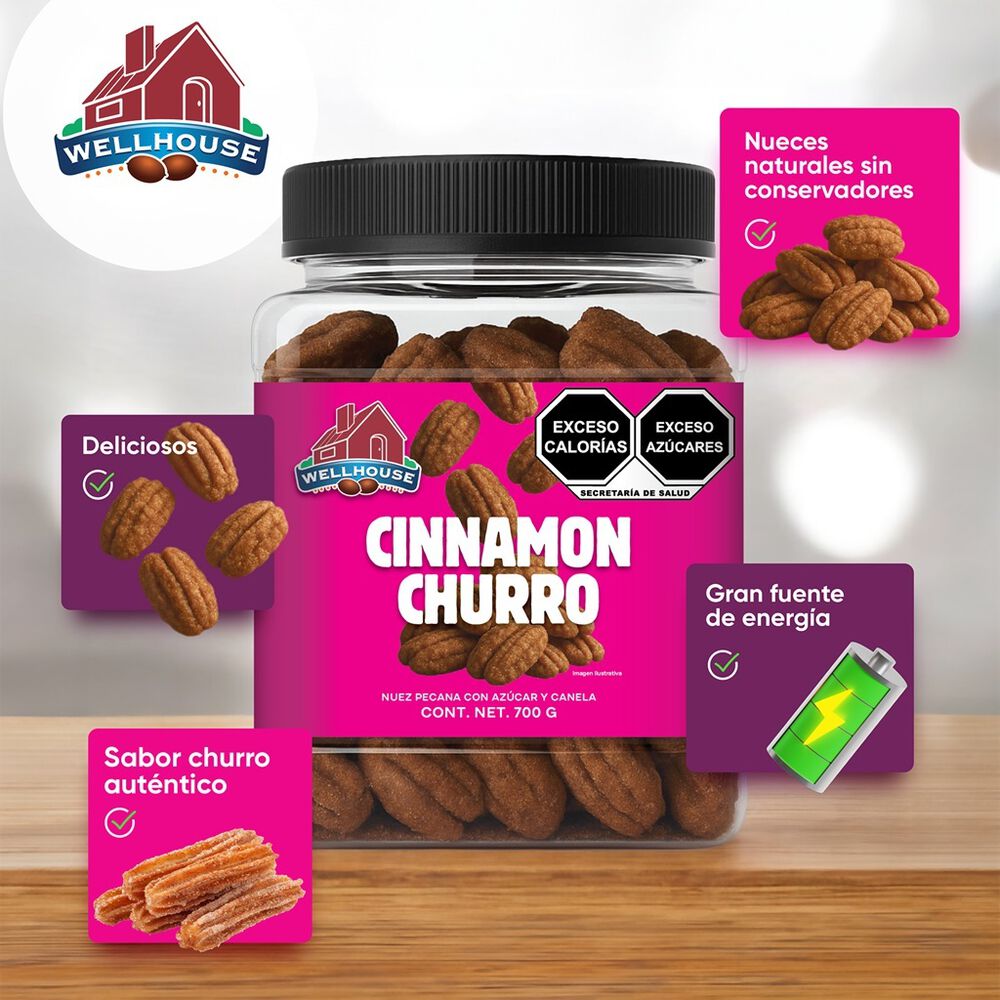 Nuez Pecana con Az&uacute;car y Canela 700 g image number 2