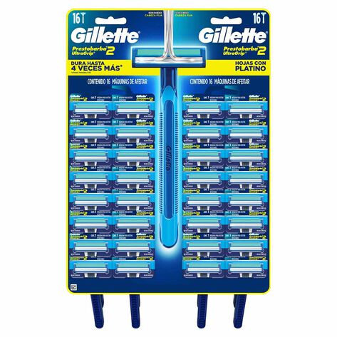 Rastrillo Prestobarba 2 Ultragrip Gillete 20 pzas