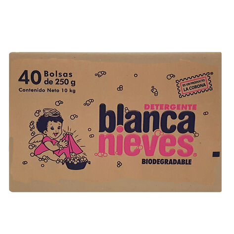 Detergente en Polvo Biodegradable Blanca Nieves 40/250 g
