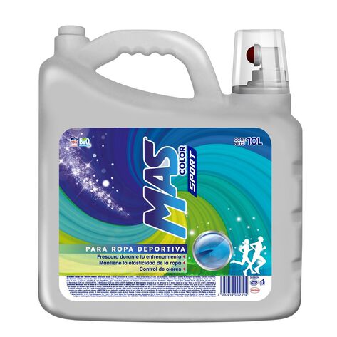 Detergente L&iacute;quido Color Sport MAS 10L