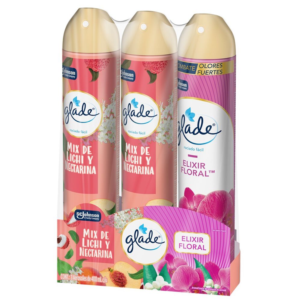Aromatizante en Aerosol Glade Spring 3 pk image number 2