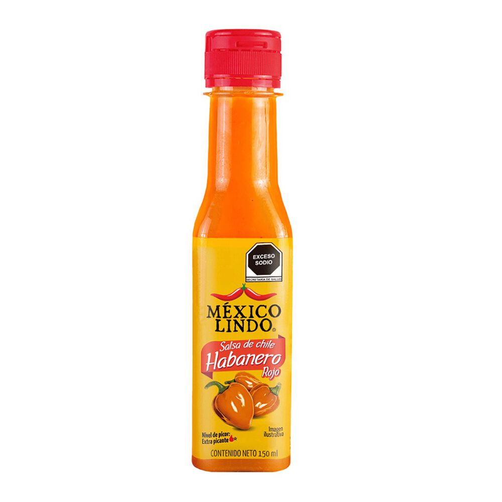 Salsa Habanero M&eacute;xico Lindo 3/150 ml image number 1