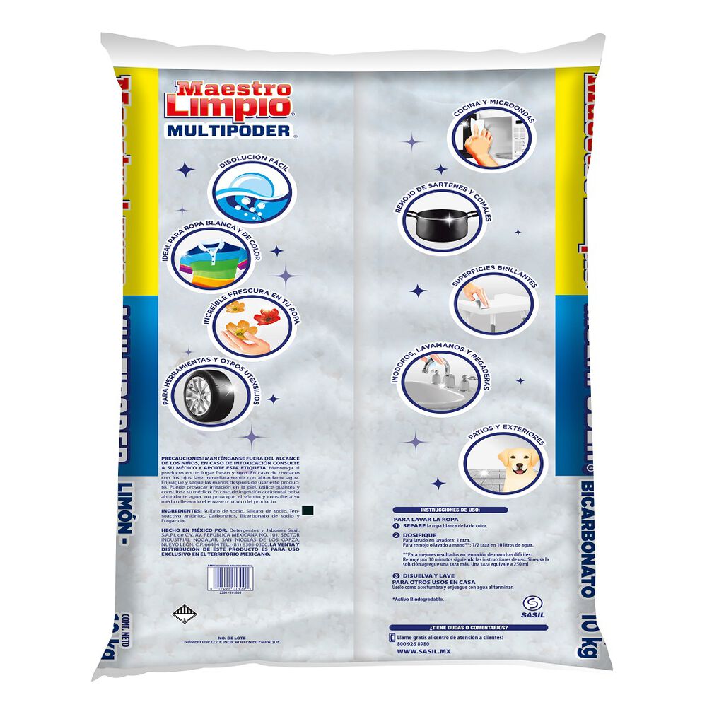 Detergente en Polvo Multiusos Maestro Limpio 10 Kg image number 1