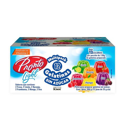 Gelatina Light Surtida Pronto 12/25 g