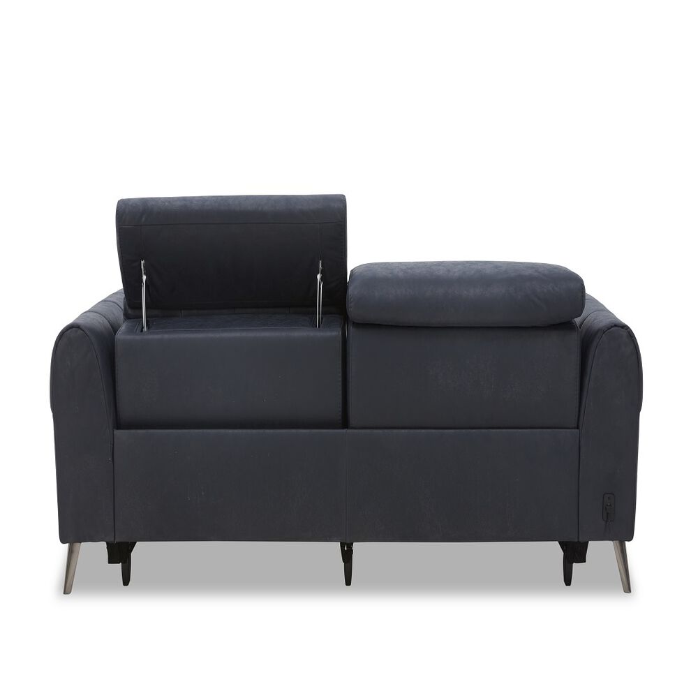 Love Seat Reclinable Velvet Members Choice image number 3