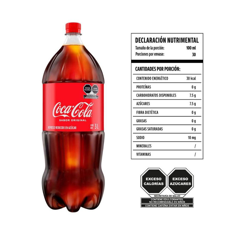 Refresco Coca Cola Original 3 lts image number 2