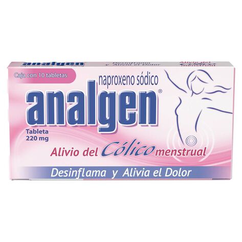 Analgen C&oacute;lico Menstrual 220Mg, 10 Tab
