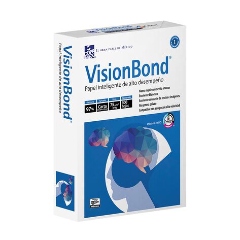 Papel Vision Carta Bond 75g 500 Hojas Blanco