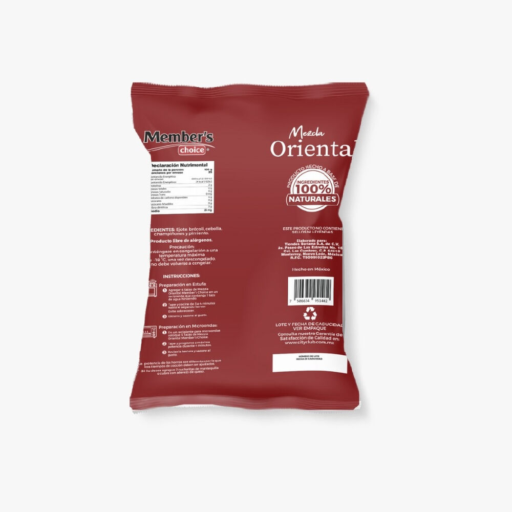 Mezcla Oriental de Vegetales Members Choice 2.5 kg image number 1