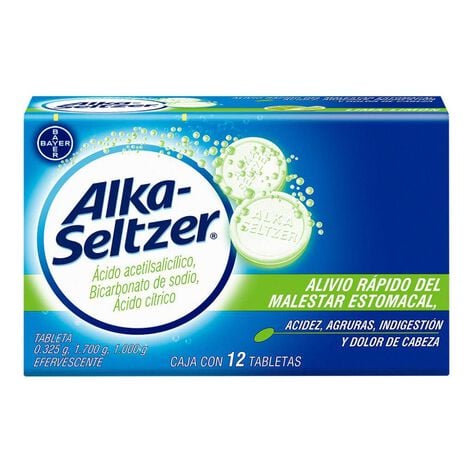 Anti&aacute;cido Alka-Seltzer Sabor Lima-Lim&oacute;n 12 Tab Efervescentes&nbsp;