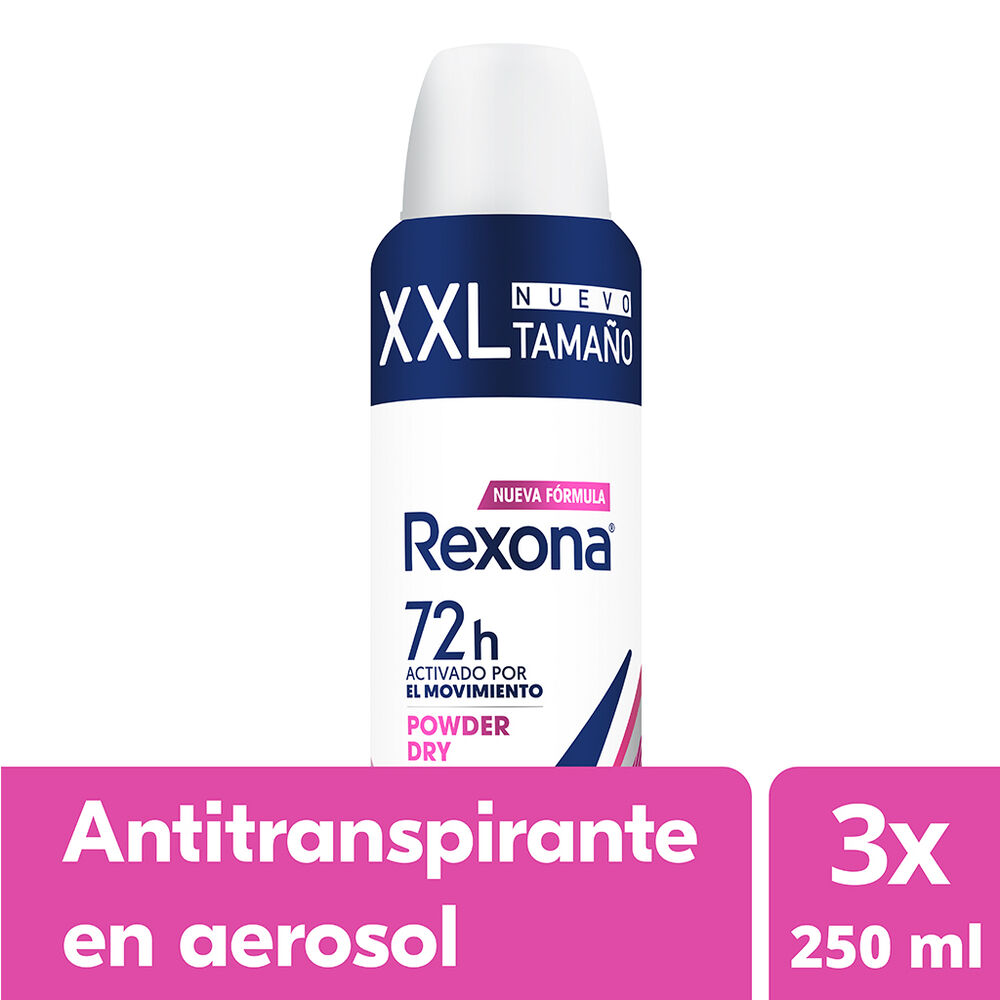 Antitranspirante en Aerosol Rexona 3/250 ml image number 2