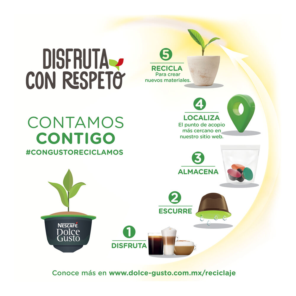 C&aacute;psulas para Caf&eacute; Cappuccino Skinny Nescaf&eacute; Dolce Gusto 48 pzas image number 5