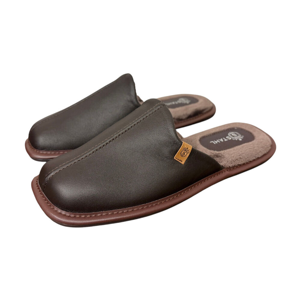 Pantufla Caballero Piel Cafe T28 Stahl image number 6