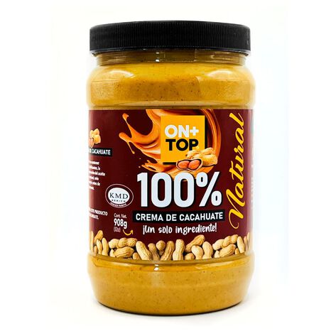 Crema de Cacahuate 100% Natural Ontop 908 G